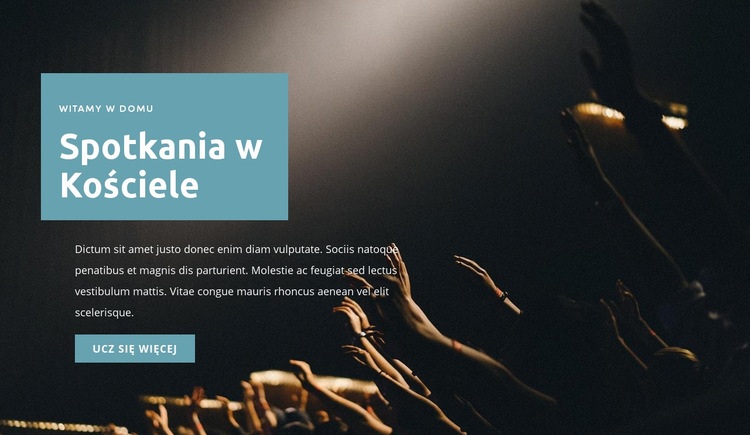 Spotkania w kościele Szablony do tworzenia witryn internetowych