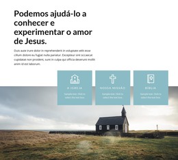 Design De Página HTML Para Amor De Jesus