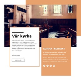 Vår Kyrka Gratis CSS-Webbplatsmall