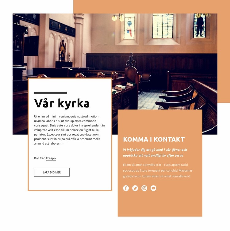 Vår kyrka Hemsidedesign