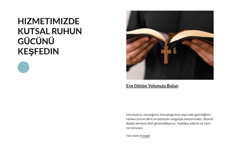 Kiliseye hoşgeldiniz CSS Şablonu