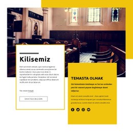 Bizim Kilisemiz Için Premium Web Sitesi Modeli