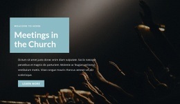Meetings In The Church - Web Page Design