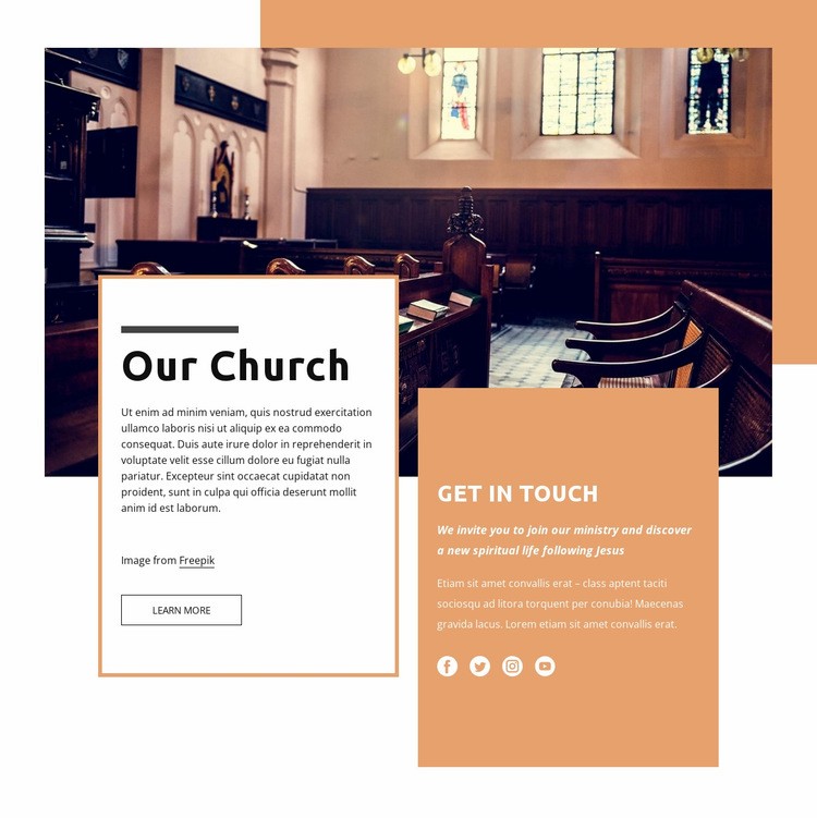Our church Webflow Template Alternative