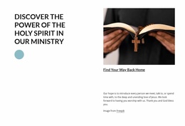 Welcome To Church - Web Page Template