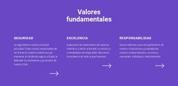 Lista De Valores Fundamentales - HTML Template Builder