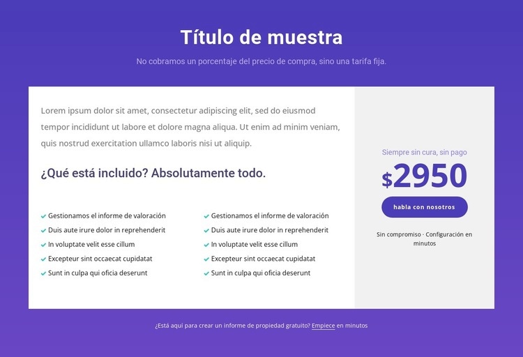 Tu servicio completo de compra de vivienda Página de destino