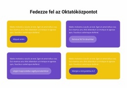 Oktatási Központ Tervezősablon