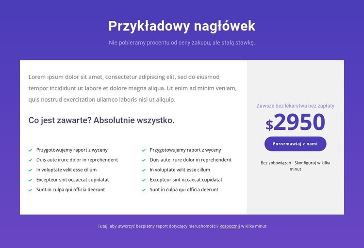 Twoja kompleksowa usługa zakupu domu Szablon HTML5