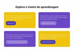 Centro De Aprendizagem - Design Moderno Do Site