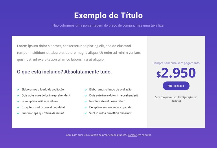 O seu serviço completo de compra de casa Modelo HTML