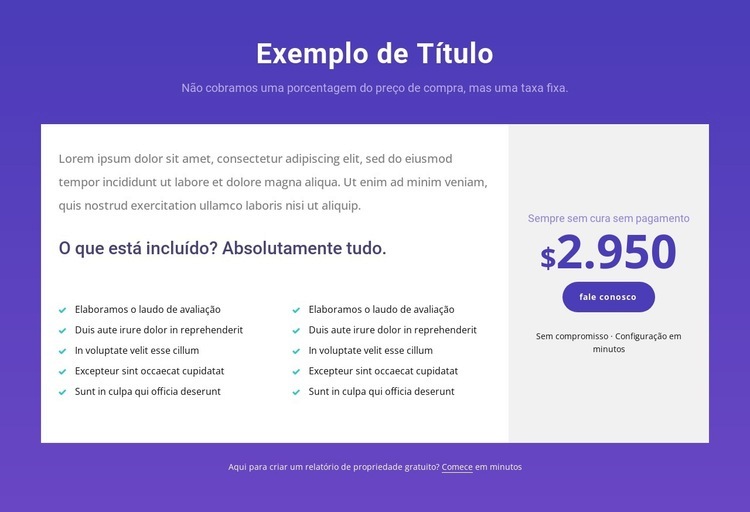 O seu serviço completo de compra de casa Modelo HTML5