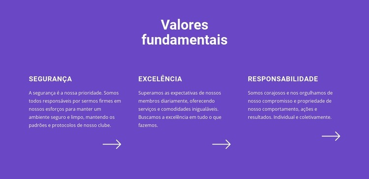 Lista de valores essenciais Template Joomla