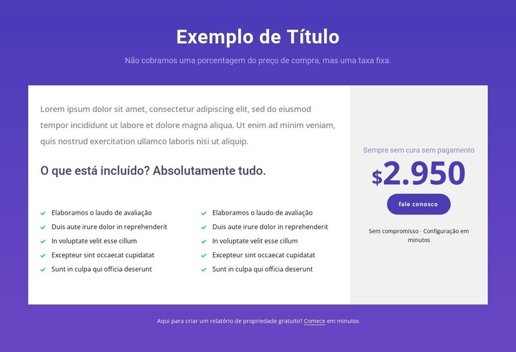 O seu serviço completo de compra de casa Landing Page