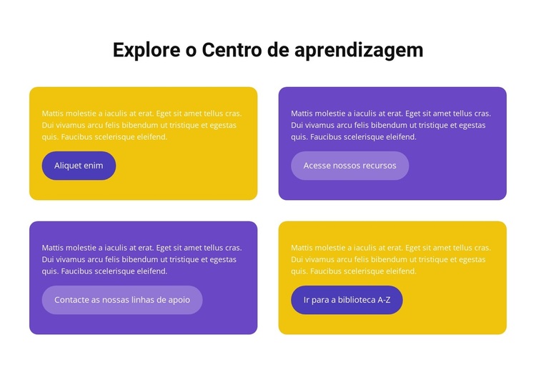 Centro de Aprendizagem Tema WordPress