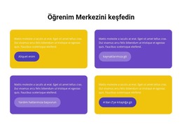 Öğrenim Merkezi - Web Şablonu