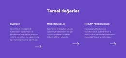 Temel Değerler Listesi