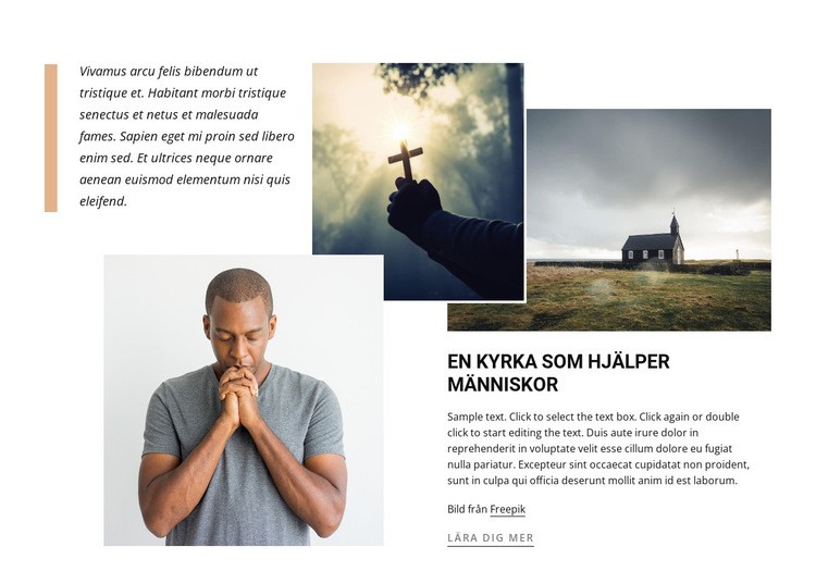 Kyrkan som hjälper människor WordPress -tema