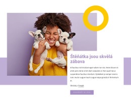 Bootstrap HTML Pro Štěňátka Jsou Skvělá Zábava