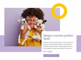 Welpen Machen Großen Spaß – Einfacher Website-Builder