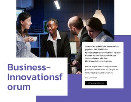 Website-Design Für Innovationsforum Für Unternehmen