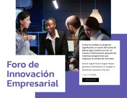 Diseño De Sitio Web Para Foro De Innovación Empresarial