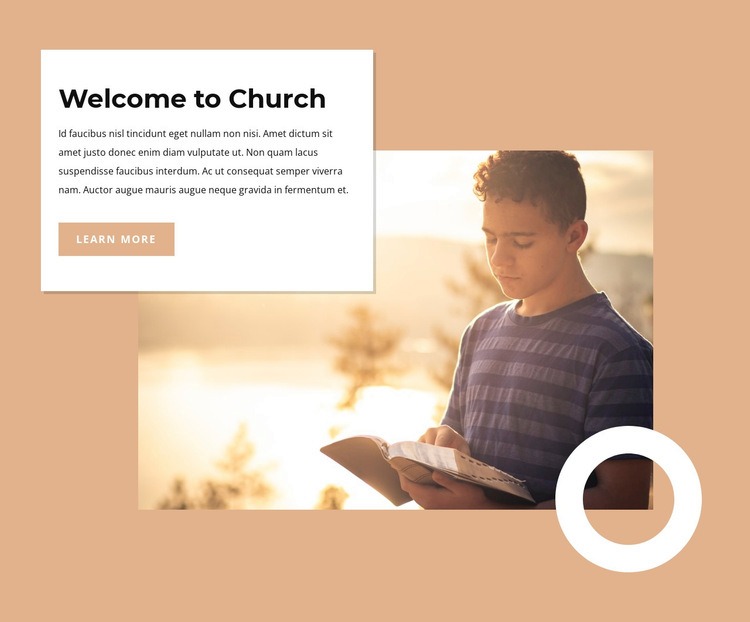 We are believers in the Lord Jesus Homepage Design