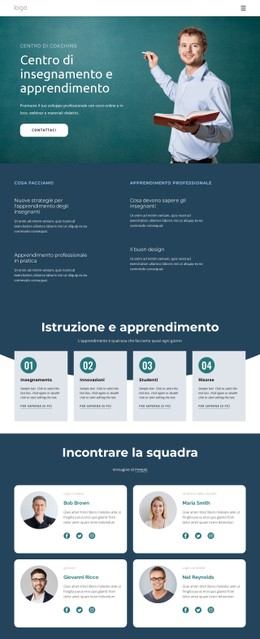 Centro Di Insegnamento E Apprendimento App Mobile