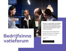 Bedrijfsinnovatieforum Sjabloon Voor Bestemmingspagina'S