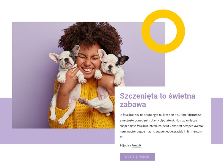 Pupile to świetna zabawa Szablony do tworzenia witryn internetowych