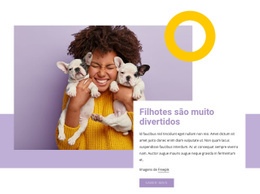 Modelo De Design Gratuito Para Os Filhotes São Muito Divertidos