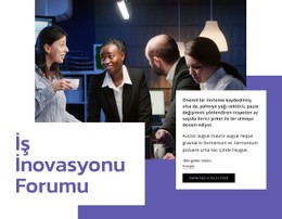 İş Inovasyon Forumu Açılış Sayfası Şablonu