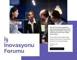İş Inovasyon Forumu - Duyarlı Tek Sayfalık Şablon