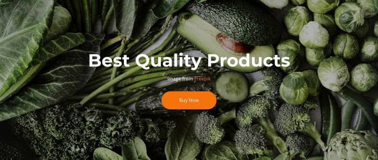 Fresh and Delicious Html Website Builder