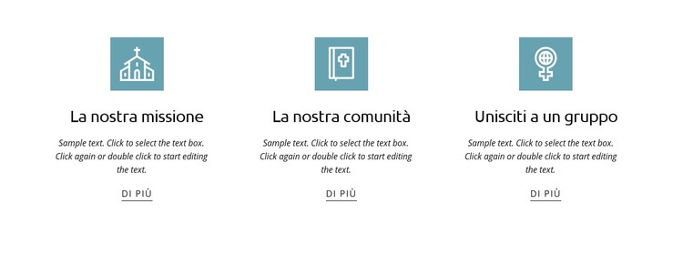 Chiesa per te Modelli di Website Builder