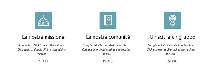 Chiesa per te Mockup del sito web