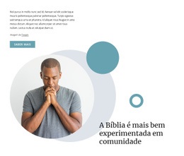 Design De Site Para Aulas De Bíblia De Domingo