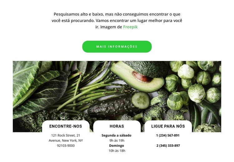 Contato para restaurantes Landing Page