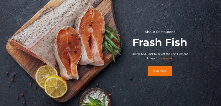 Sea Products Landing Page
