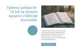 Biblická Komunita – Šablona Pro Tvorbu Webových Stránek