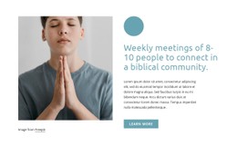 Weekly Meetings Free CSS Website