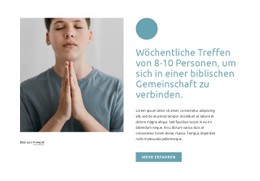 Wöchentliche Treffen Kostenlose CSS-Websitevorlage