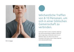 Premium-HTML5-Vorlage Für Wöchentliche Treffen