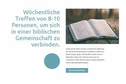 Premium-Landingpage Für Biblische Gemeinschaft
