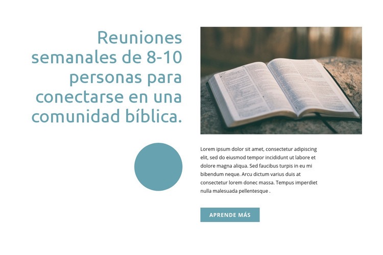 Comunidad bíblica Diseño de páginas web