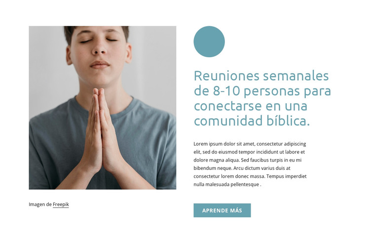 Reuniones semanales Plantilla HTML