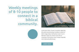 Biblical Community - Website Builder Template