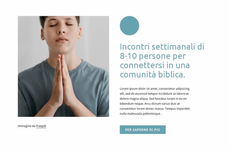 Riunioni settimanali Costruttore di siti web HTML