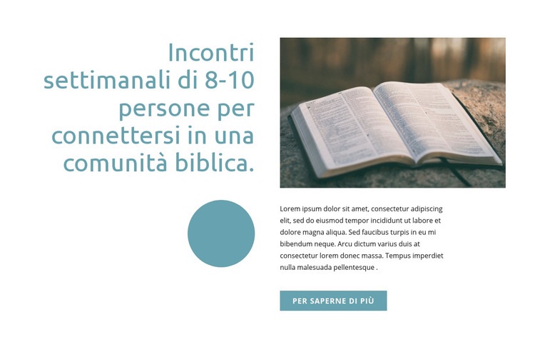 Comunità biblica Costruttore di siti web HTML