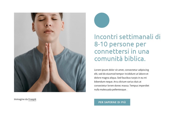 Riunioni settimanali Modelli di Website Builder